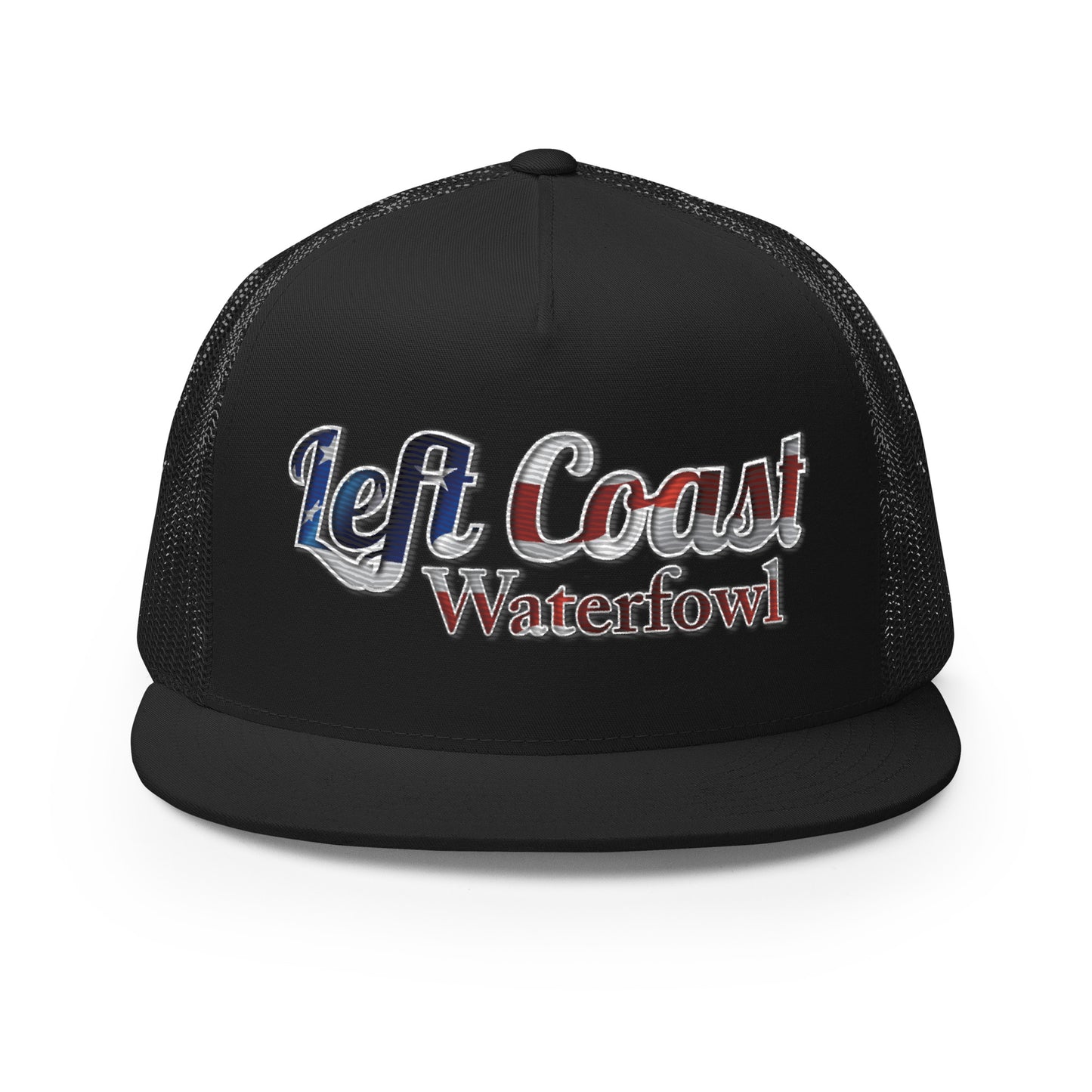 American Flag LCW Script Flat Bill Hat