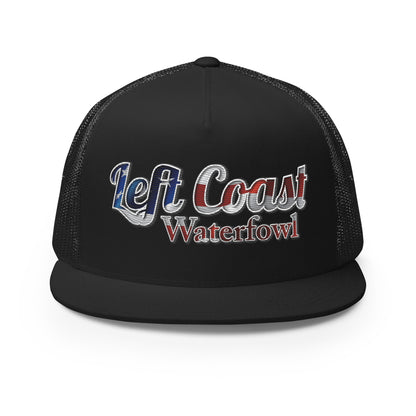 American Flag LCW Script Flat Bill Hat