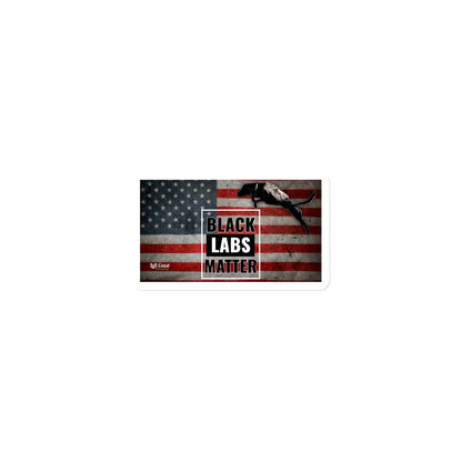 Black Labs Matter American Flag MAGNET