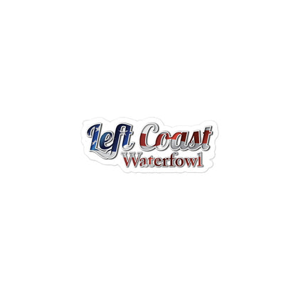 American Flag LCW Script Logo Sticker