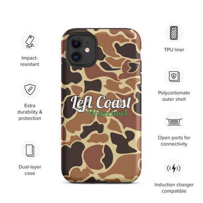 Brown Old School Duck Camo Tough Case for iPhone®