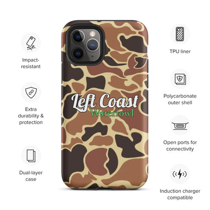 Brown Old School Duck Camo Tough Case for iPhone®