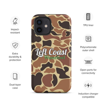 Brown Old School Duck Camo Tough Case for iPhone®