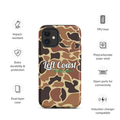 Brown Old School Duck Camo Tough Case for iPhone®