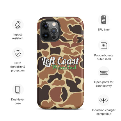 Brown Old School Duck Camo Tough Case for iPhone®