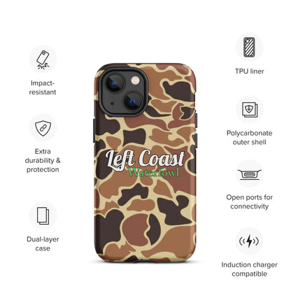 Brown Old School Duck Camo Tough Case for iPhone®