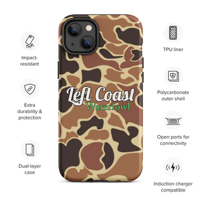 Brown Old School Duck Camo Tough Case for iPhone®