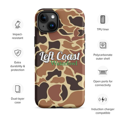 Brown Old School Duck Camo Tough Case for iPhone®