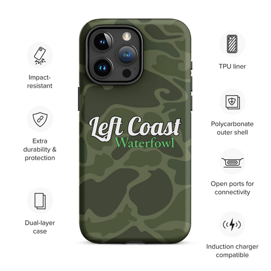 Green Old School Duck Camo Tough Case for iPhone®